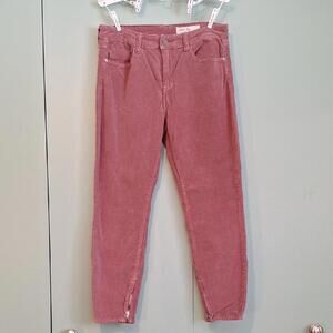 Pistola Corduroy Mauve Ankle Zip Pant Size 31